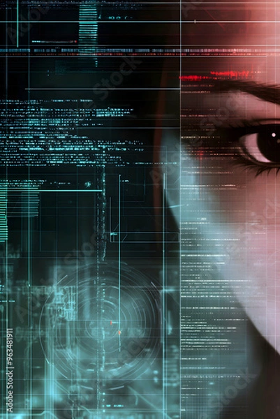 Obraz Emergence of  Artificial Intelligence Visualization - AI