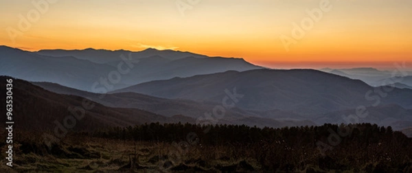 Obraz Sunset Smokies