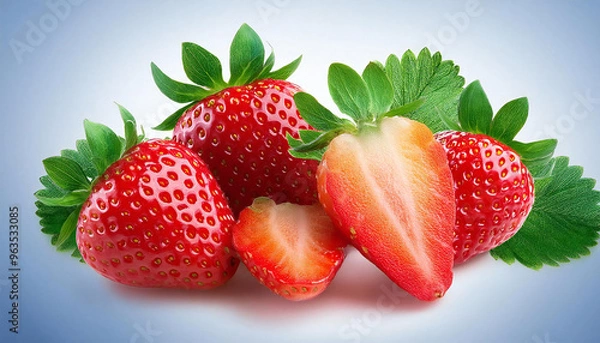 Fototapeta Strawberries. Strawberry image material. Fruits. Food.
