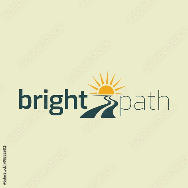 Fototapeta brightpath creative and modern logo design