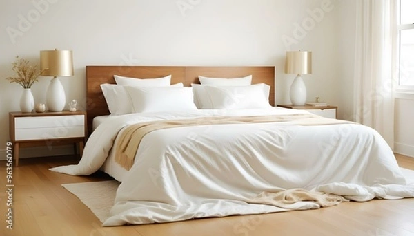 Obraz Photo interior modern design room 3d illustration