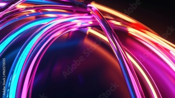 Fototapeta Abstract Neon Lights Abstract Background