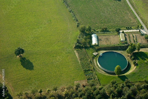 Obraz Ferme / bassin traitement d'eau