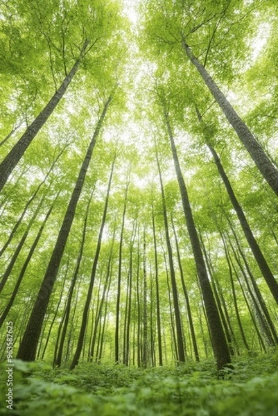 Fototapeta Managing Sustainable Forestry Practices for Ecosystem Health