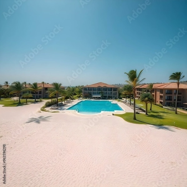 Fototapeta pool in a resort