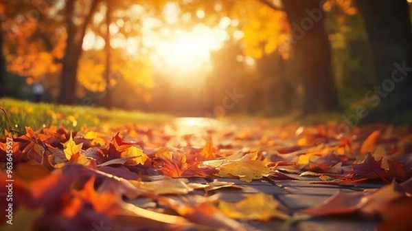 Fototapeta first day of fall concept 