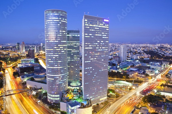 Obraz Tel Aviv Cityscape At Twilight