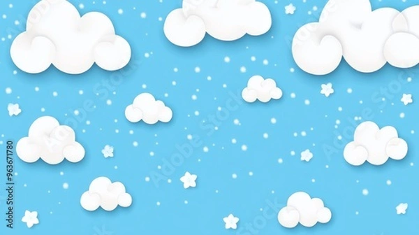 Fototapeta Soft Cloudy Sky Background