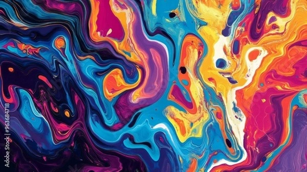 Fototapeta Vibrant Abstract Swirls
