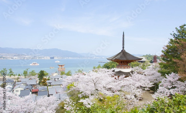 Fototapeta 宮島と厳島
