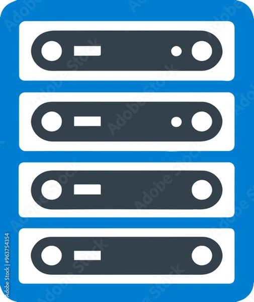 Fototapeta Server icon representing network and connectivity