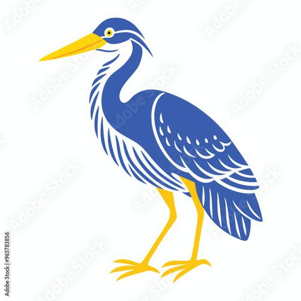 Fototapeta vector Bittern on white background