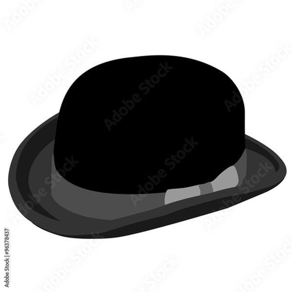 Fototapeta Black bowler hat