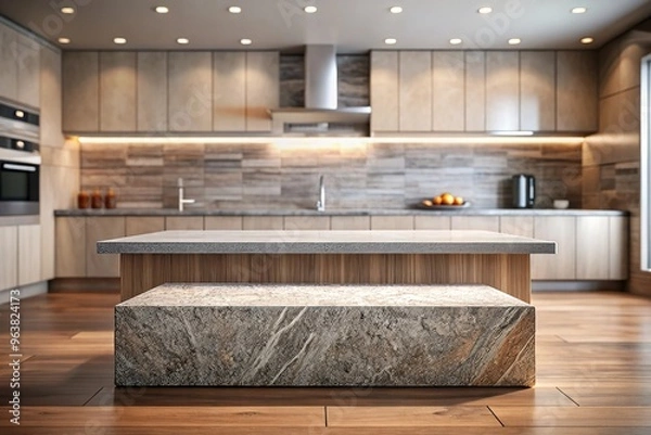 Fototapeta kitchen product 3d podium display  background 