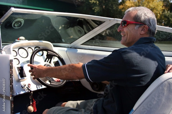 Obraz conduire bateau à moteur