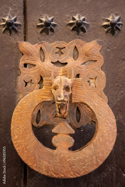 Obraz Old fashioned door handle in Spain