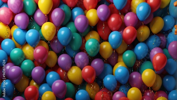 Obraz colorful balloons background