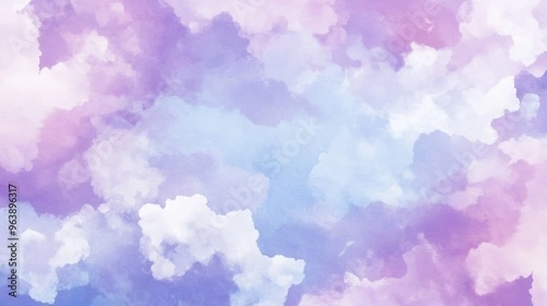 Fototapeta abstract background with purple clouds