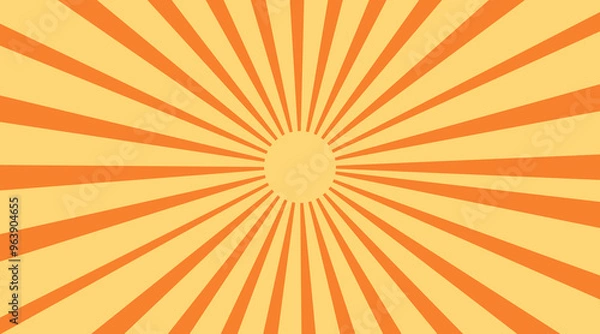 Obraz Orange Summer Abstract Comic Cartoon Sunlight Background