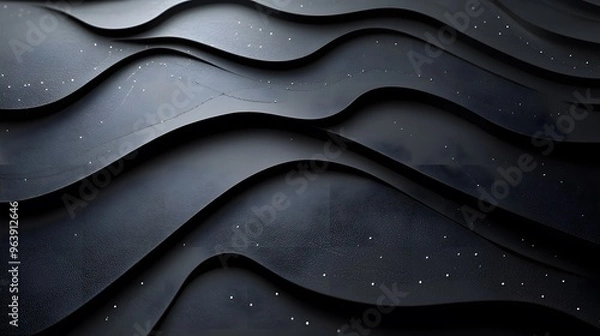 Fototapeta A Sleek and Modern Black Wallpaper with a Minimalist Design