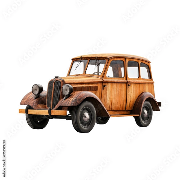 Fototapeta Wooden Classic Car