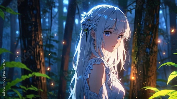 Obraz Mystical Forest Spirit. generative ai