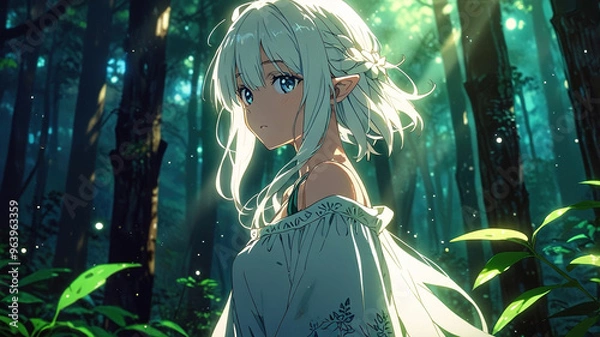 Obraz Mystical Forest Spirit. generative ai