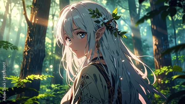 Obraz Mystical Forest Spirit. generative ai