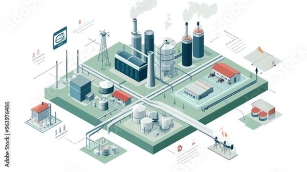 Fototapeta A visual breakdown of hydrogen vs electric energy sources, with charts and infographics explaining efficiency