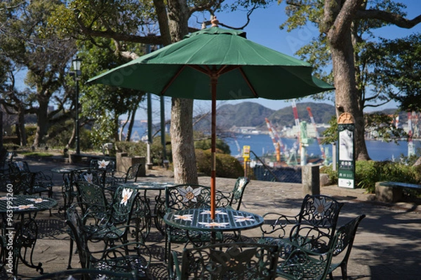 Fototapeta 浜, かさ, いす, テーブル, 海, サマータイム, バカンス, 砂, 庭, リゾート, 旅行, パティオ, いす, レストラン, プール, ホテル, 水, 海, 空, カフェ, 家具, デッキ, リラックス, リラクゼーション