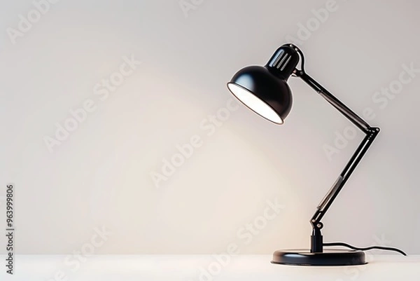 Fototapeta Reading lamp isolated on white background.