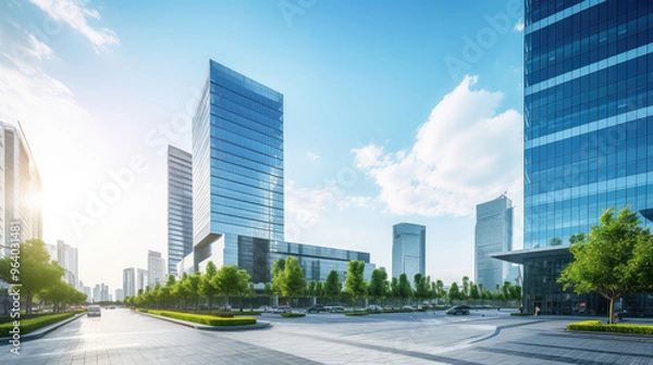 Obraz Modern Urban Office Buildings in Daylight