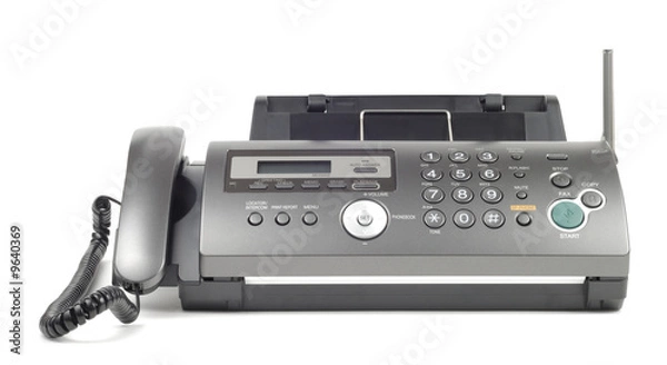 Obraz New style wireless fax isolated over white background