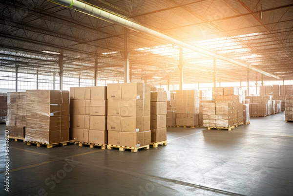 Obraz Efficient Warehouse Storage Solutions Concept