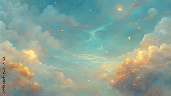 Obraz background with clouds