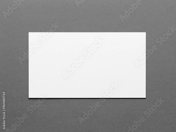 Fototapeta white paper on a wall, Rectangular MOCKUP image