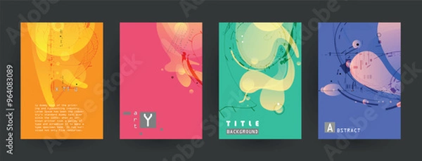 Obraz Liquid color background design. Futuristic design posters