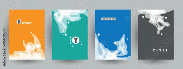 Obraz Liquid color background design. Futuristic design posters