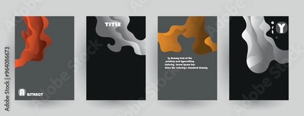 Obraz Abstract background cover design. Vector pattern
