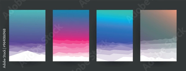 Obraz Abstract background cover design. Vector pattern