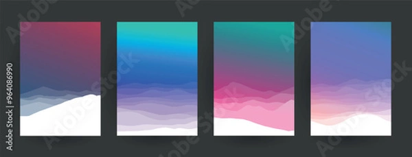 Obraz Abstract background cover design. Vector pattern