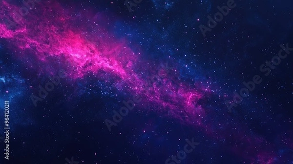 Obraz Cosmic waves undulating through interstellar space nebula fantasy galaxy astronomy cosmos dark sience supernova infinity