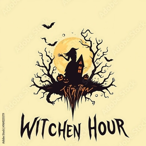 Obraz halloween background with bats