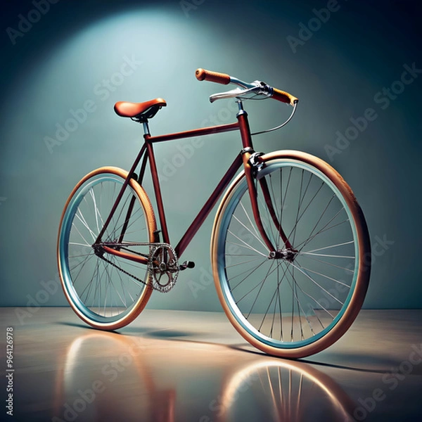 Obraz cool bicycle in studio