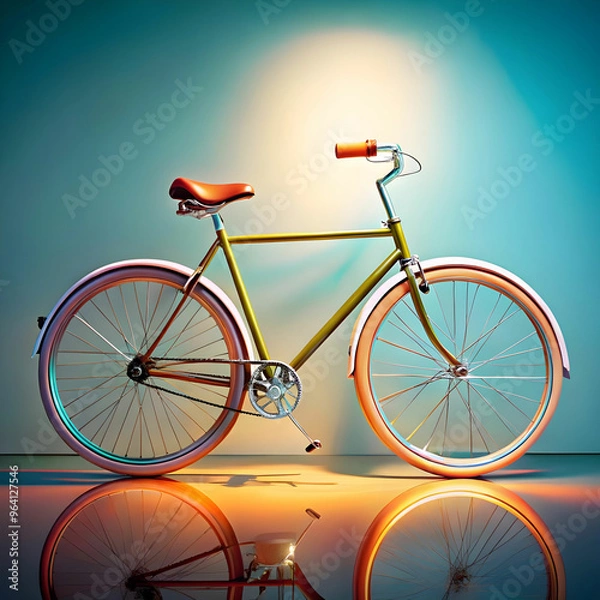 Obraz cool bicycle in studio