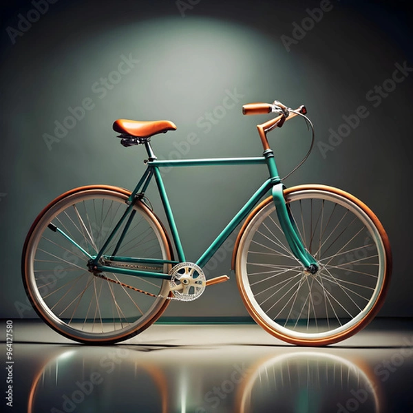 Obraz cool bicycle in studio