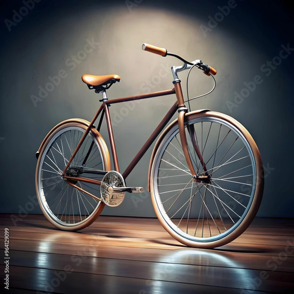 Obraz cool bicycle in studio