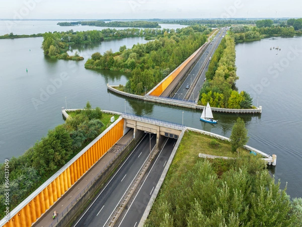 Obraz Aquaduct in the Netherlands