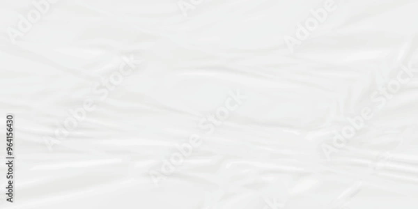 Fototapeta White crumpled paper texture . White wrinkled paper texture. White paper texture . White crumpled and top view textures can be used for background of text or any contents .
