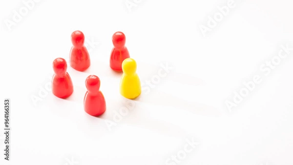 Obraz yellow in five red team